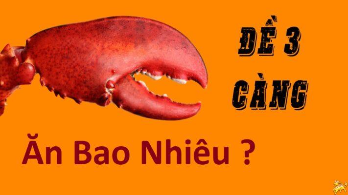 Đề 3 càng 1 ăn bao nhiêu