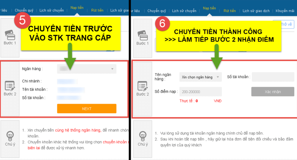 nạp tiền vào Kubet999