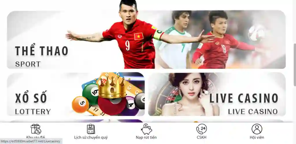 Winbet77 casino với đa dạng sản phẩm game cá cược