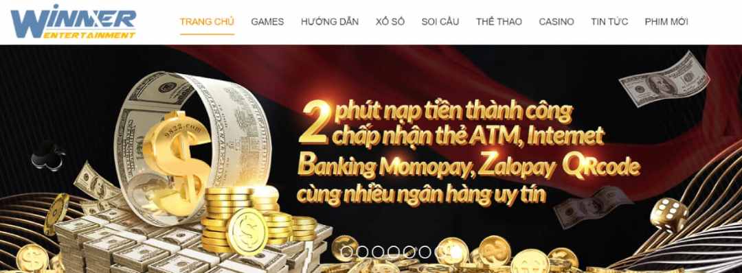 Nạp tiền nhanh vào tài khoản để nhận nhiều ưu đãi hấp dẫn từ Winner