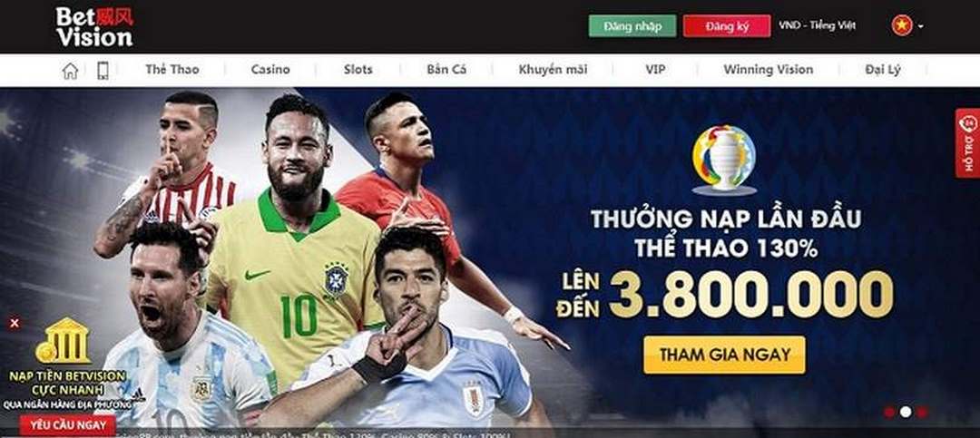 Betvision luôn có các chương trình khuyến mãi