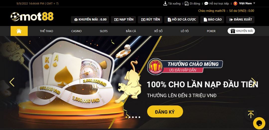 Thời gian rút tiền Mot88 nhanh chóng