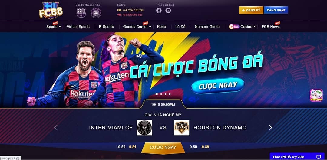 Cá cược thể thao hai loại trên Fcb8