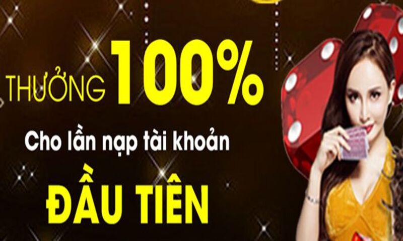 100% tiền thưởng tiền gửi đầu tiên