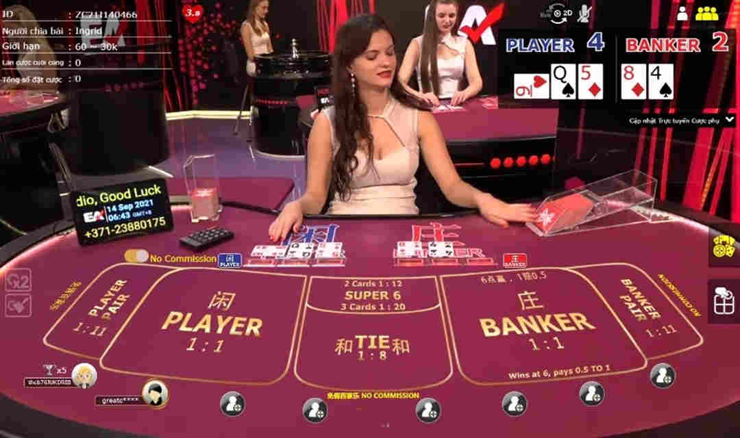 Baccarat với nhiều biến thể được phát triển bởi AG live