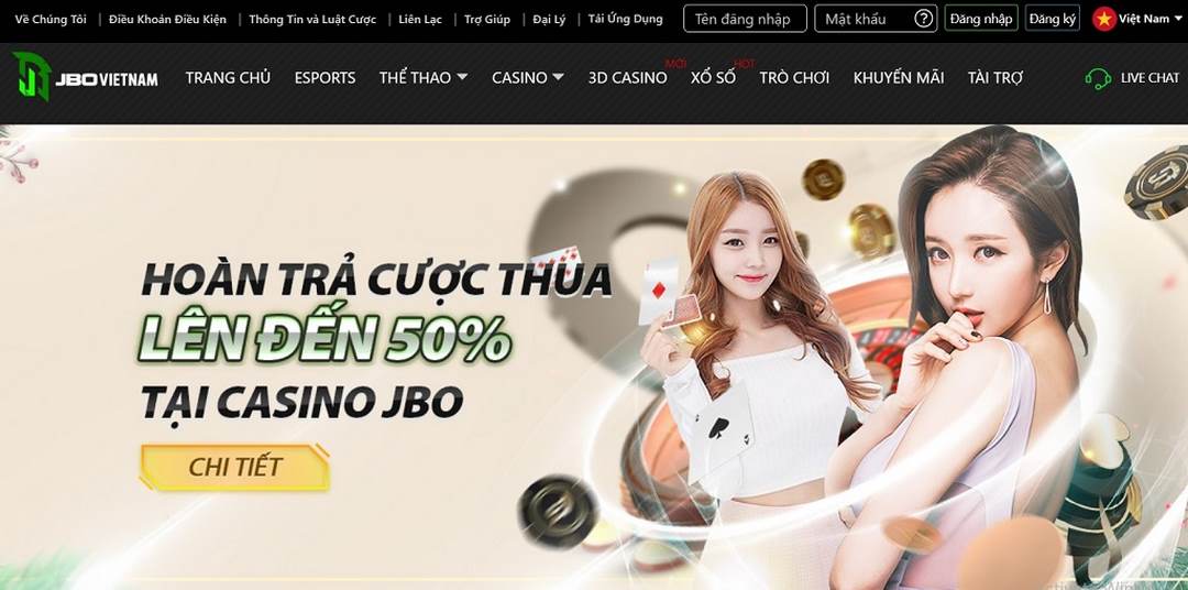 Hàng loạt trò chơi hấp dẫn trên website JBO