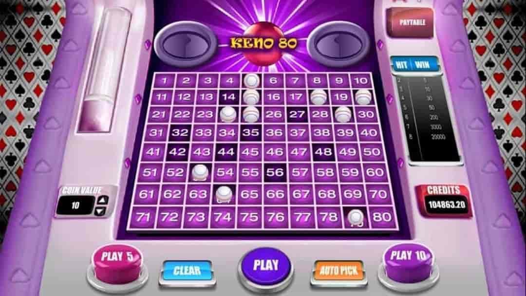 Game Keno của Ae rất dễ điều khiển.