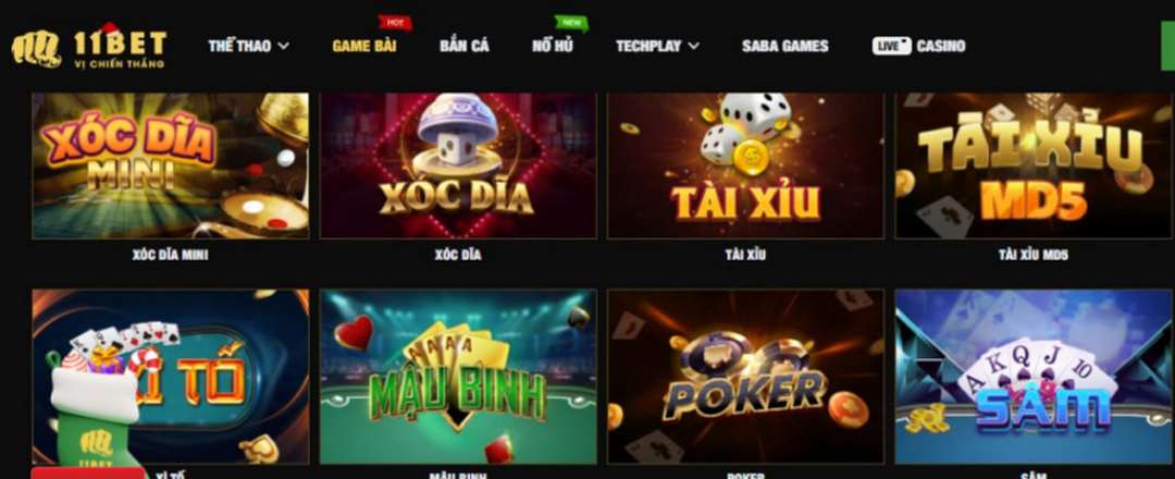 Phiên bản ứng dụng 11bet cũng có đầy đủ tính năng như phiên bản web.