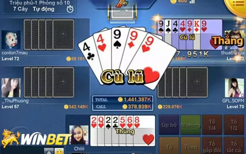 Luật chơi game xì tố Winbet